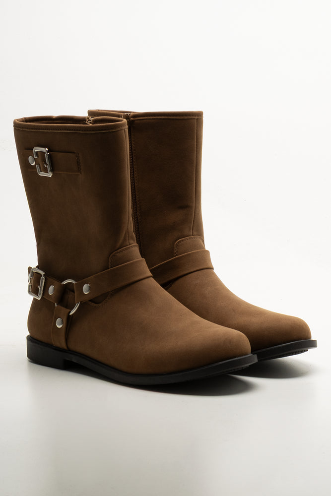 Biker Boots Brown