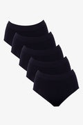5 Pack Seamfree Briefs Black