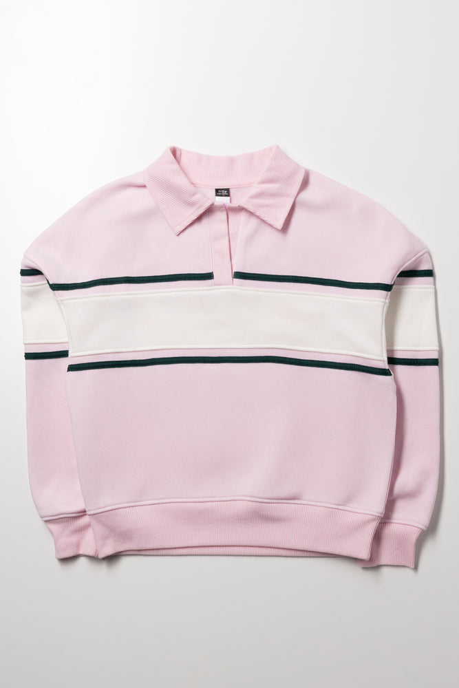 Johnny Collar Tracktop Pink