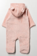 Fleece Babygrow Pink (4)
