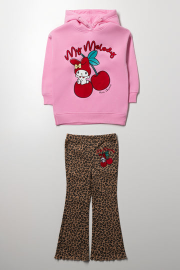 Melody Hooded Set Pink
