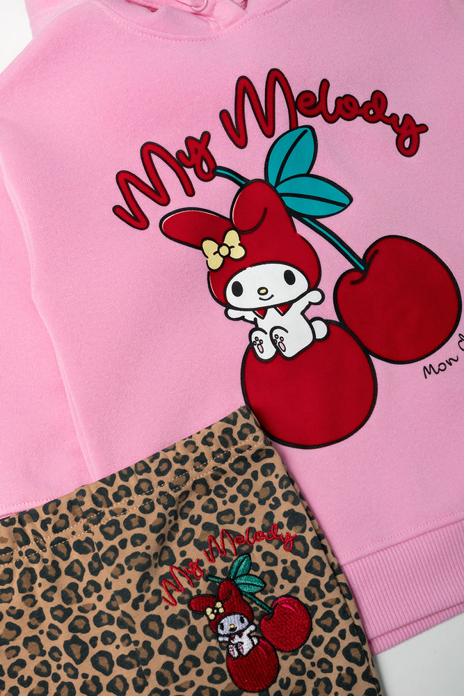 Melody Hooded Set Pink (1)