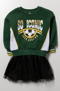 So Iconic Soccer Long Sleeve Tutu Set