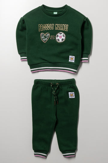 Proudly Mzansi Soccer Tracksuit Green