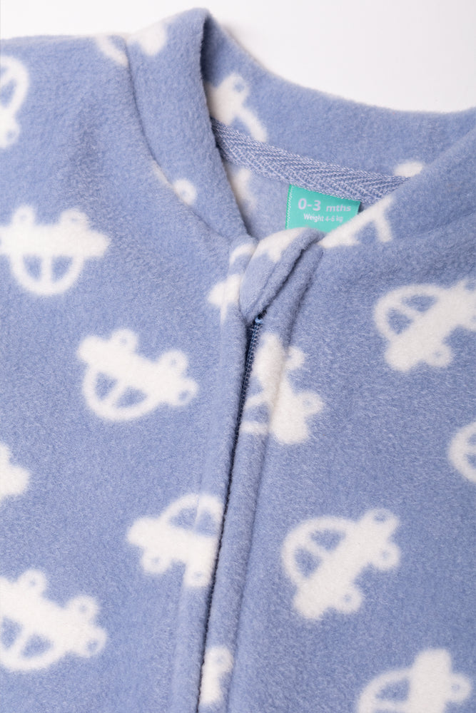 Fleece Babygrow Blue