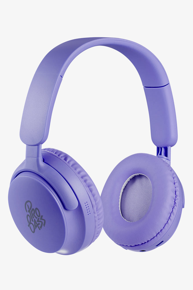 Pro Bass Pixel Bluetooth Wireless Headphones Purple