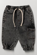 Cargo Denim Jeans Grey