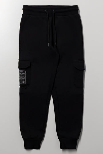 Cargo Trackpants Black