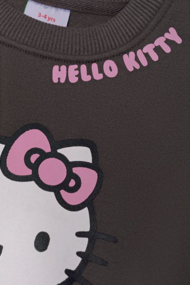 Hello Kitty Dress Dark Grey (1)