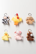 Farm Animals Plush Keyrings