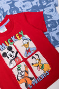 2 Pack Short Sleeve T-Shirts Red And Blue (1)
