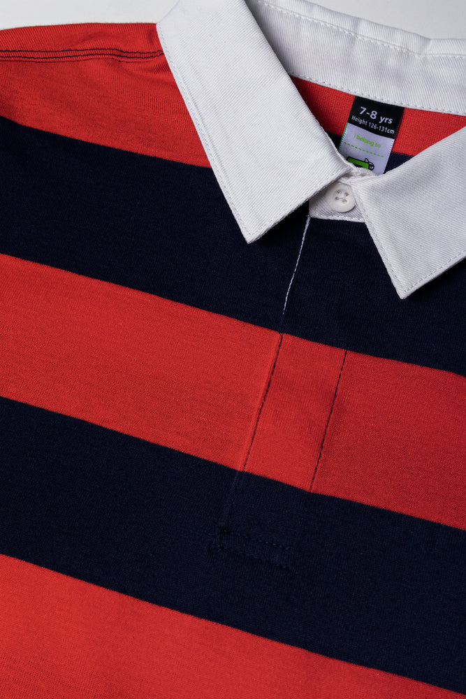 Rugby Golfer Red And Navy