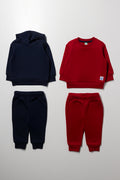 2 Pack Tracksuit Red And Navy
