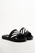 Stripe Slides Black