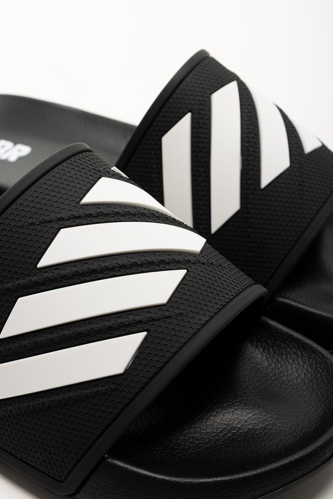 Stripe Slides Black (2)