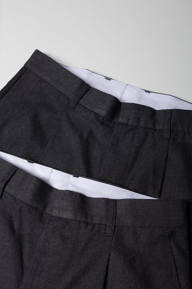 2 Pack Boys Regular Fit Trousers Secondary Grey