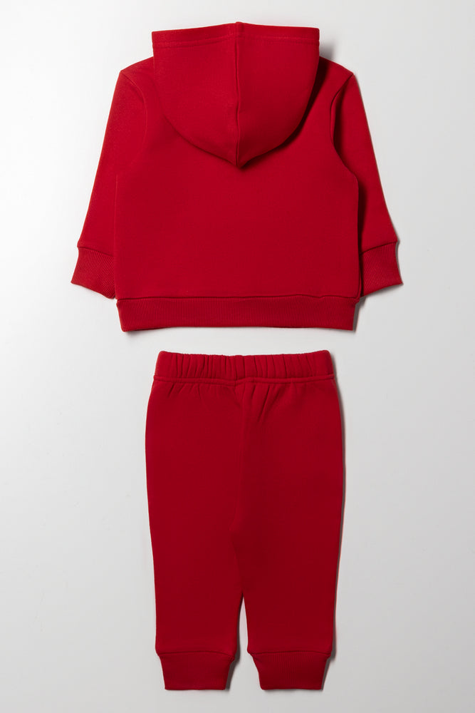 Hooded Tracksuit Red (3)