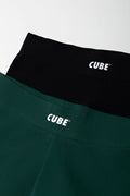 2 Pack Leggings Green And Black (1)