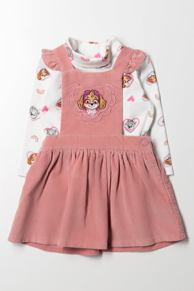 Paw Patrol Corduroy Pinni Set Pink
