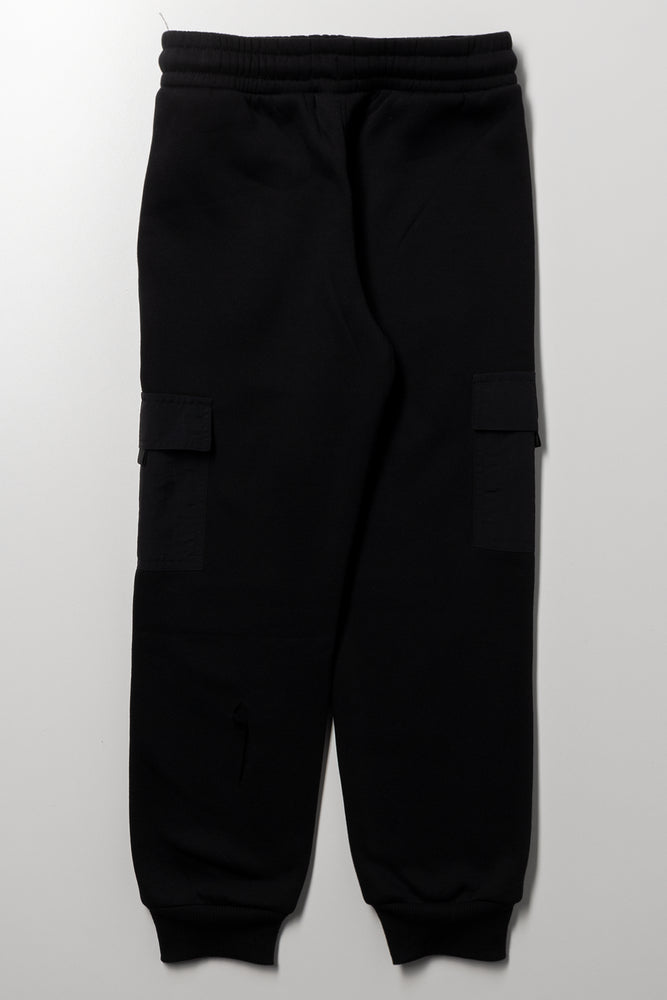 Cargo Trackpants Black (2)