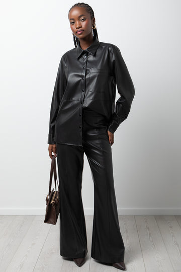 Pleather Pants Black