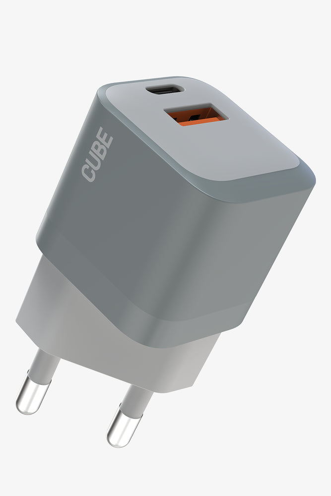 Cube Grey 20W Wall Charger