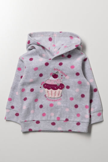 Cupcake Hoodie Grey