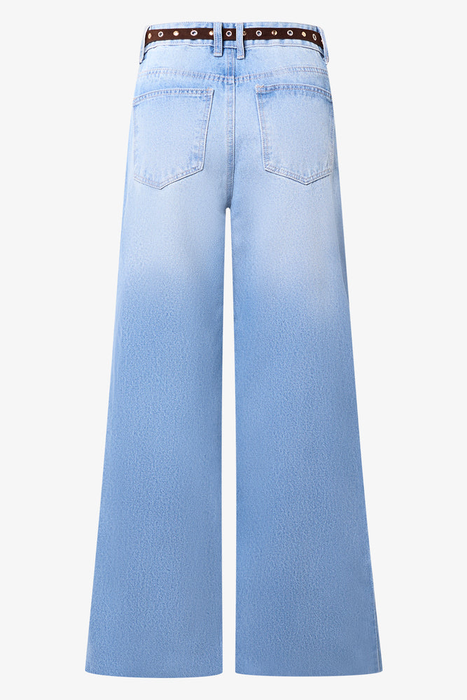 Belted Wide Leg Jeans (1)