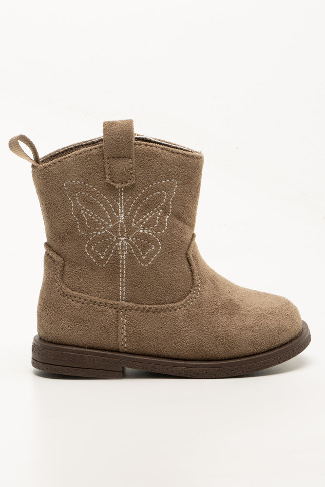 Butterfly Western Boots Tan