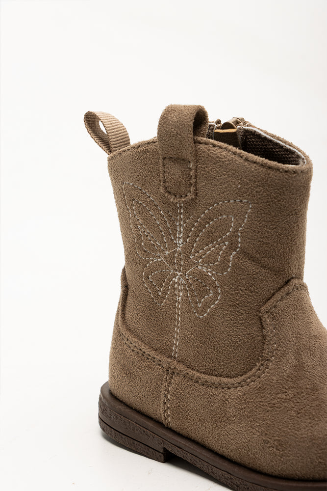 Butterfly Western Boots Tan (3)