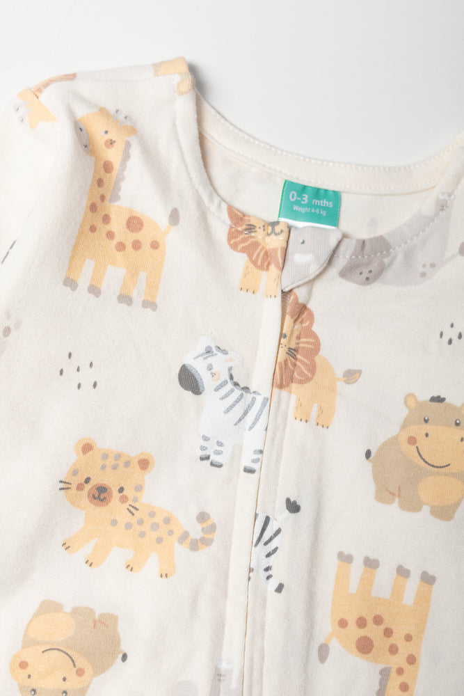 Safari Sleepsuit White (1)