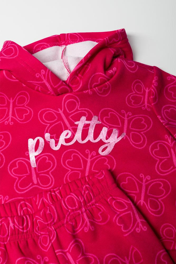 Pretty Butterfly Tracksuit Pink (1)