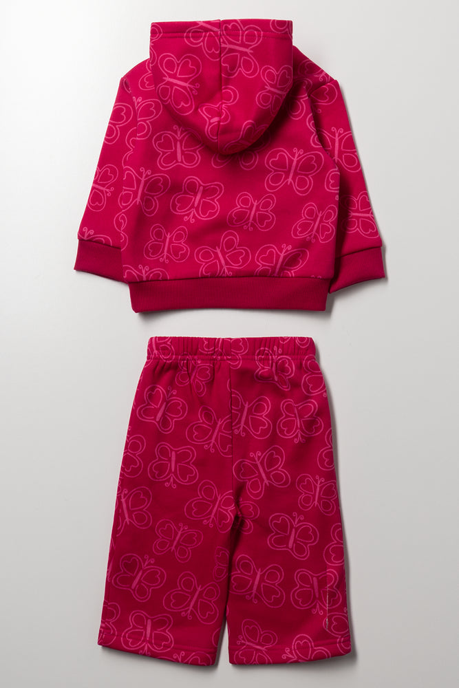 Pretty Butterfly Tracksuit Pink (2)