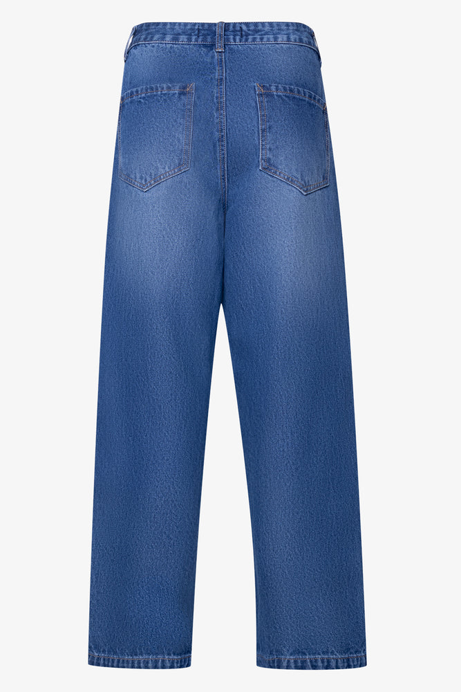 Barrel Leg Denim Jeans (1)