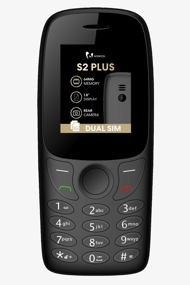 Mobicel Dual Sim Phone Black (1)