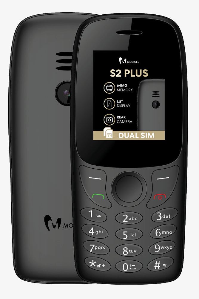 Mobicel Dual Sim Phone Black