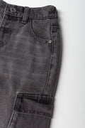 Skater Cargo Denim Jeans Dark Grey (1)