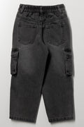Skater Cargo Denim Jeans Dark Grey (2)