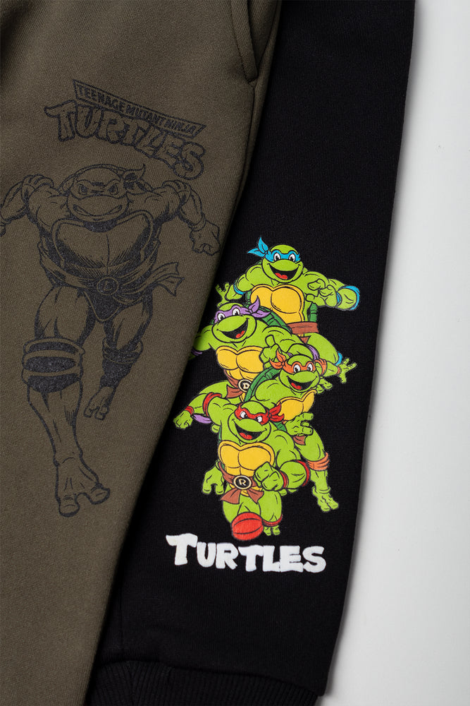 Ninja Turtles 2 Pack Trackpants Black And Green (1)