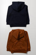 2 Pack Hooded Tracktops Rust & Navy (2)