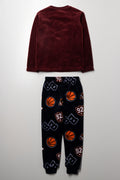 Long Sleeve Pyjamas Burgundy (2)