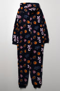 Coral Fleece Onesie Navy (2)