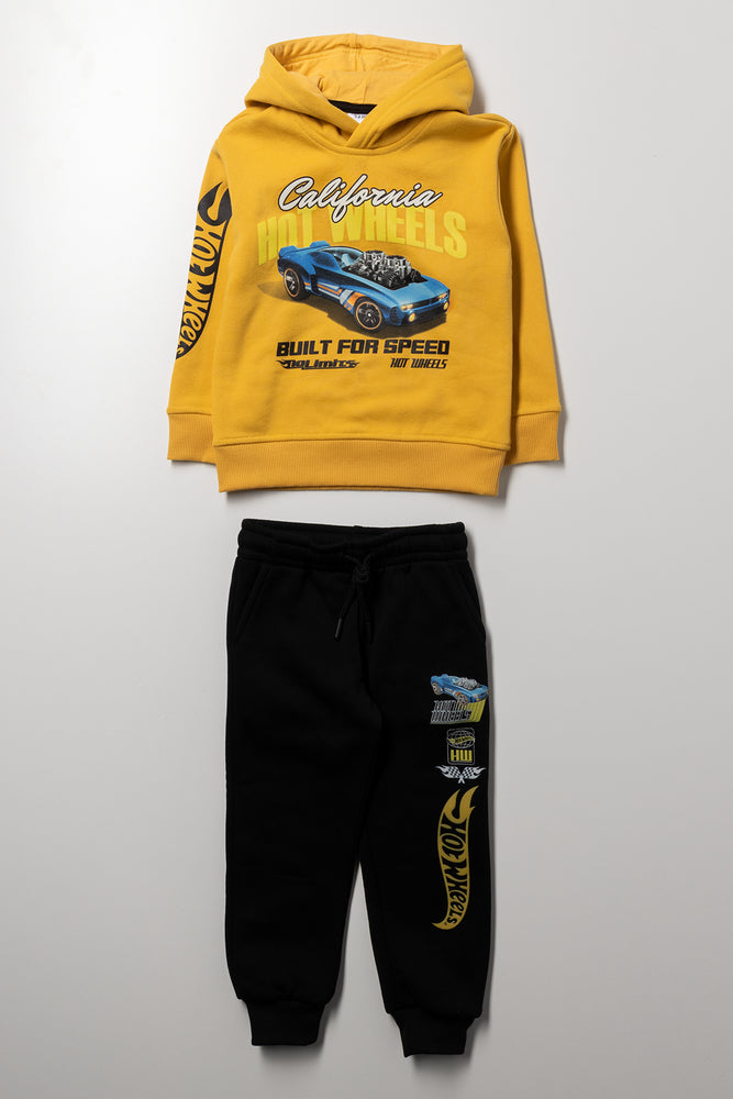 Hotwheels Tracksuit Yellow & Black