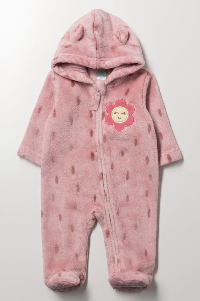 Flower Babygrow Pink