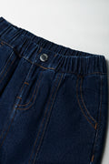 Barrel Leg Denim Jeans Blue (1)