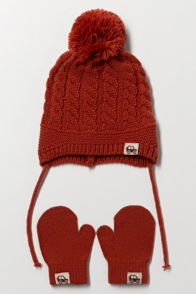 Trapper Hat Set Rust