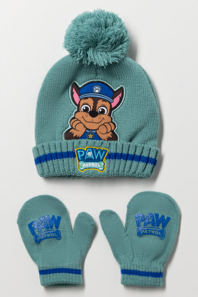 Paw Patrol Hat Set Teal
