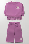 Wideleg Tracksuit Purple