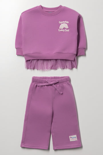 Wideleg Tracksuit Purple