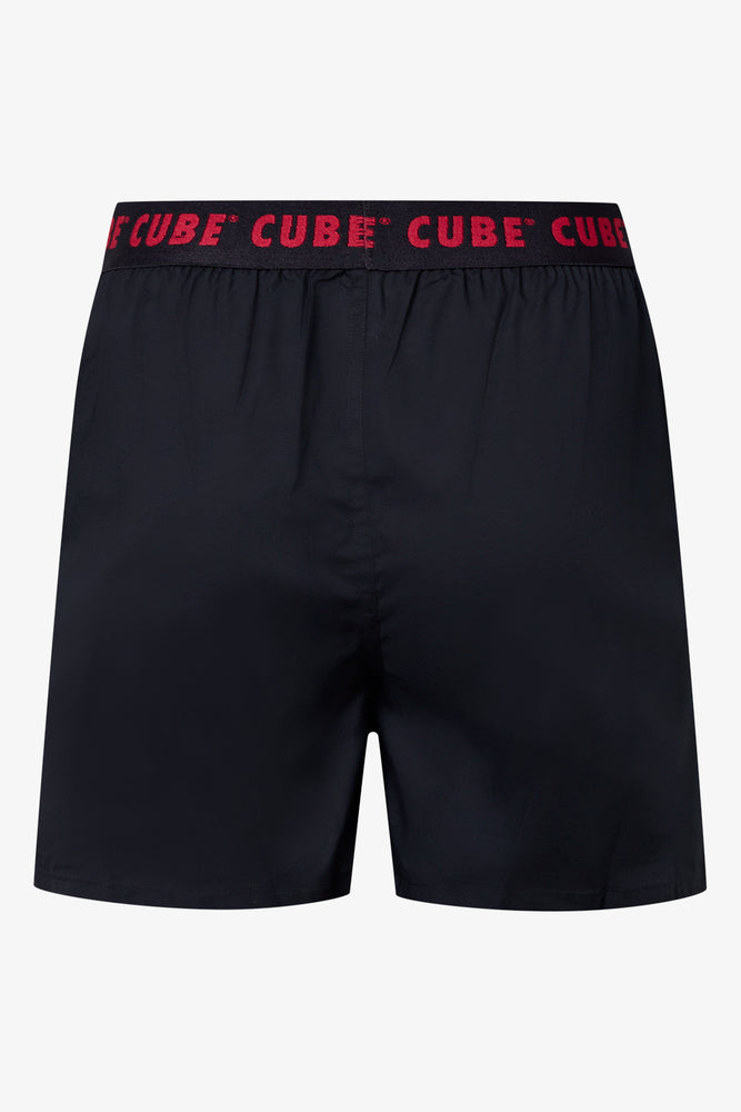 3 Pack Woven Boxers Red And Black (4)